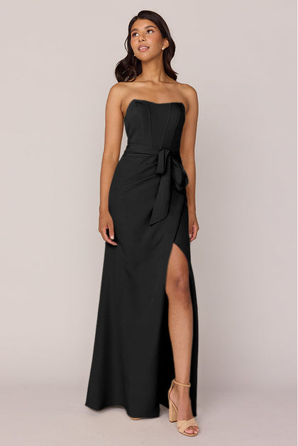 Amara Crepe Dress | Made To Order | Black