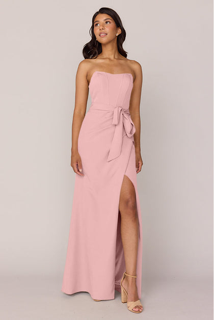 Amara Crepe Dress | Made To Order | Blushing Bride
