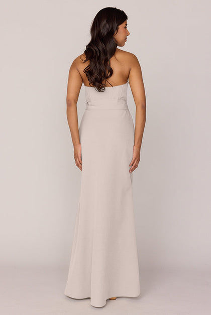 Amara Crepe Dress | Made To Order | Gold Champagne