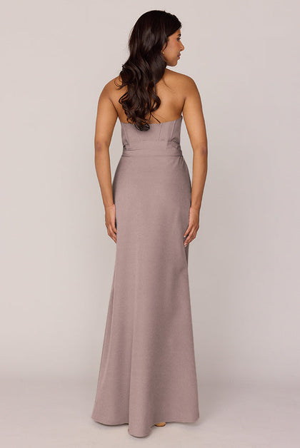 Amara Crepe Dress | Made To Order | Latte