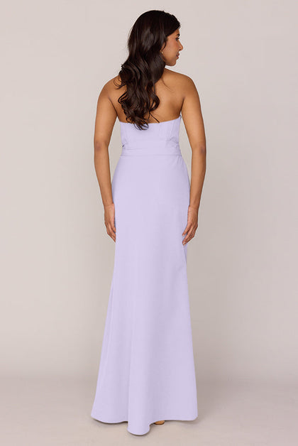 Amara Crepe Dress | Made To Order | Light Lavender