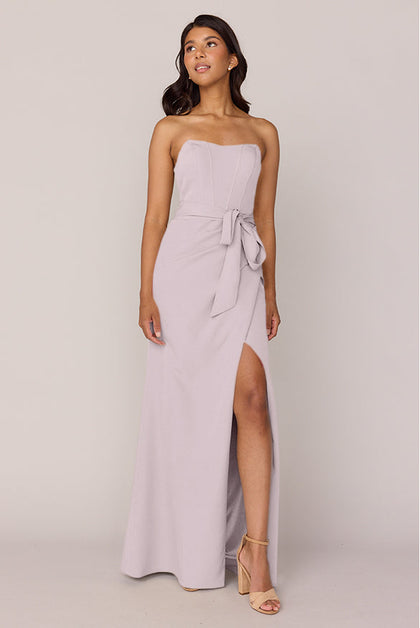 Amara Crepe Dress | Made To Order | Lilac