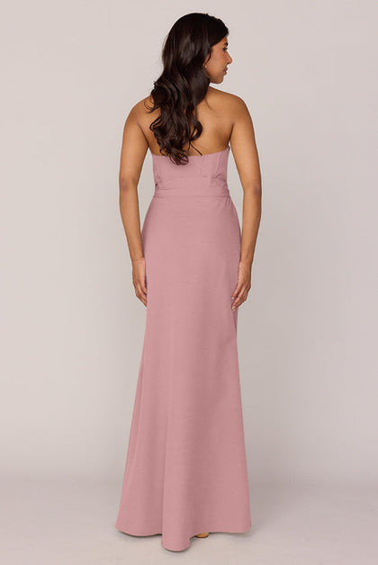 Amara Crepe Dress | Made To Order | Rose Quartz