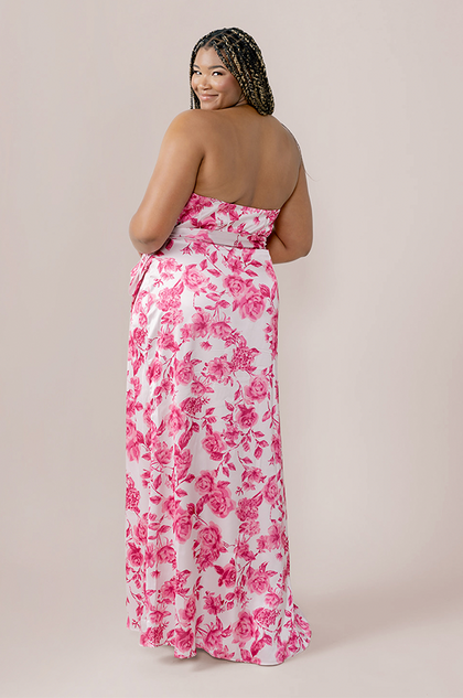 Model: Ashtyn; Size: 24 Tall; Color: Hot Pink Garden