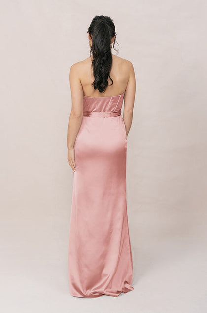 Amara Satin Dress | Made To Order | Blushing Bride