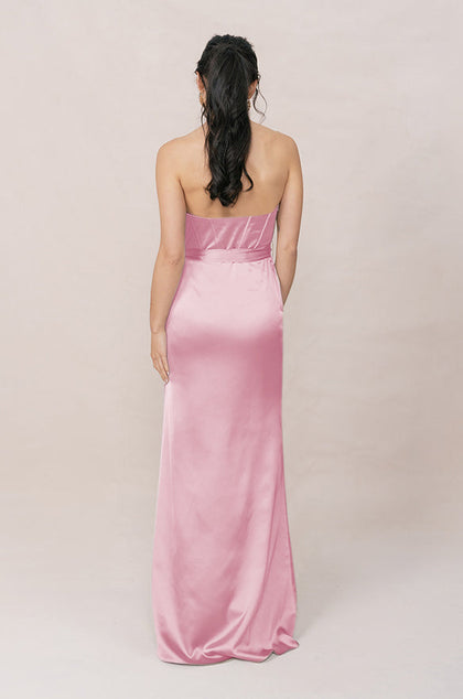 Amara Satin Dress | Made To Order | Perfect Pink