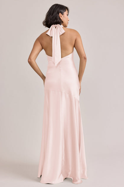 Amaya Satin Dress | Made To Order | Blush