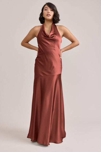 Amaya Satin Dress | Made To Order | Cinnamon Rose