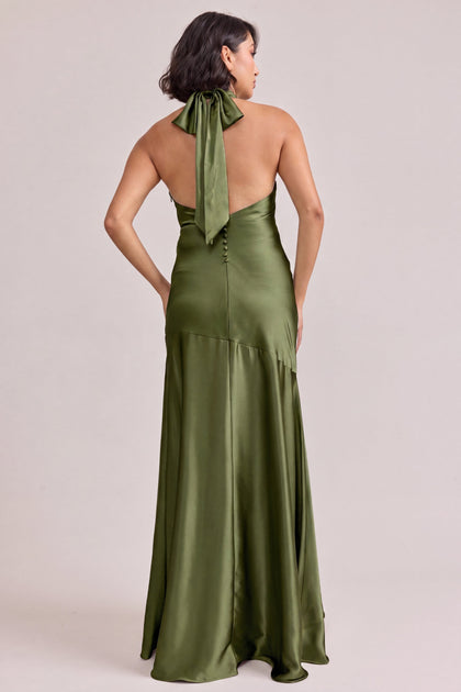 Amaya Satin Dress | Made To Order | Fern