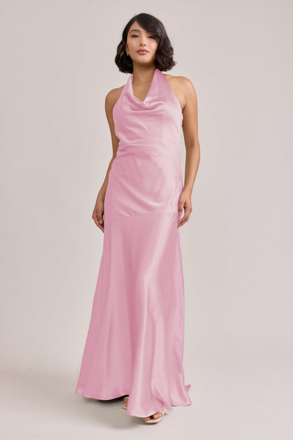 Amaya Satin Dress | Made To Order | Perfect Pink