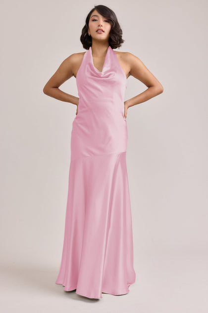 Amaya Satin Dress | Made To Order | Perfect Pink
