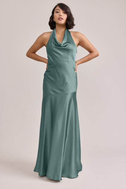 Amaya Satin Dress | Made To Order | Rosemary