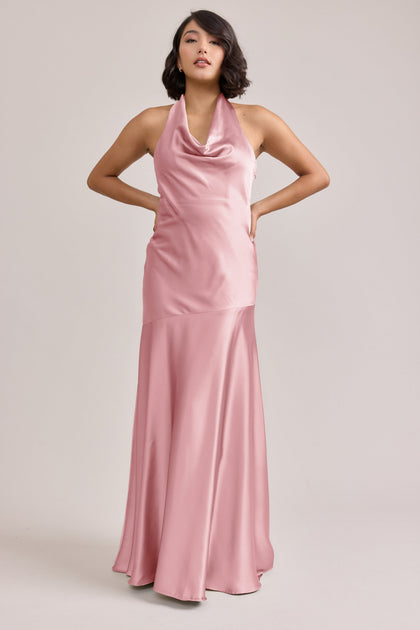 Amaya Satin Dress | Made To Order | Rosette