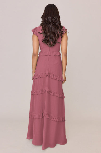 Amelia Chiffon Dress | Made To Order | Rosewood
