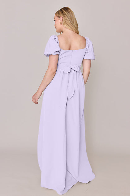 Angelle Crepe Dress | Made To Order | Light Lavender