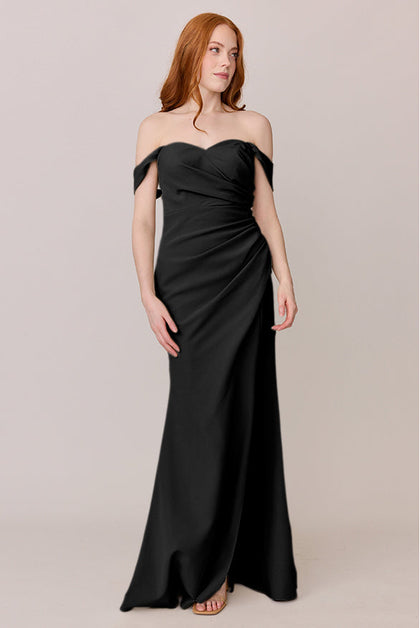 Ariel Convertible Crepe Dress | Made To Order | Black