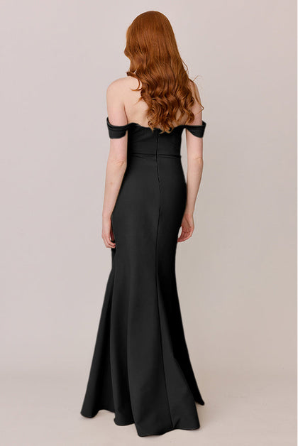 Ariel Convertible Crepe Dress | Made To Order | Black