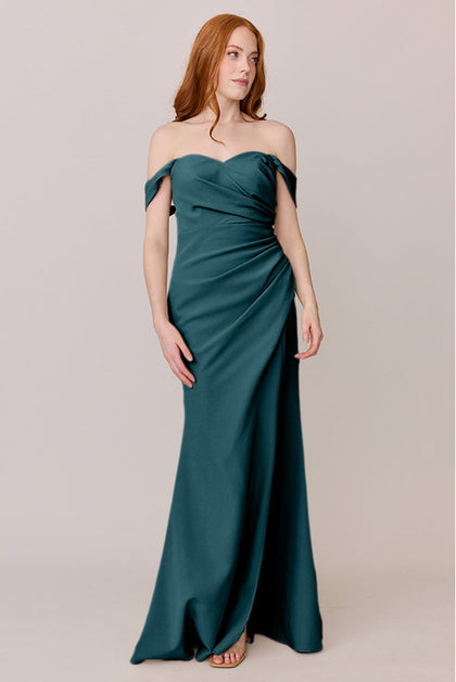 Ariel Convertible Crepe Dress | Made To Order | Classic Emerald