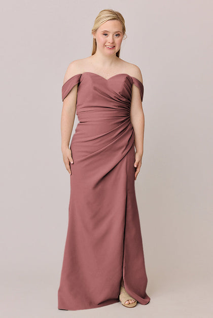 Ariel Convertible Crepe Dress | Made To Order | Dusty Rose