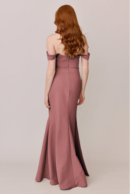 Ariel Convertible Crepe Dress | Made To Order | Dusty Rose