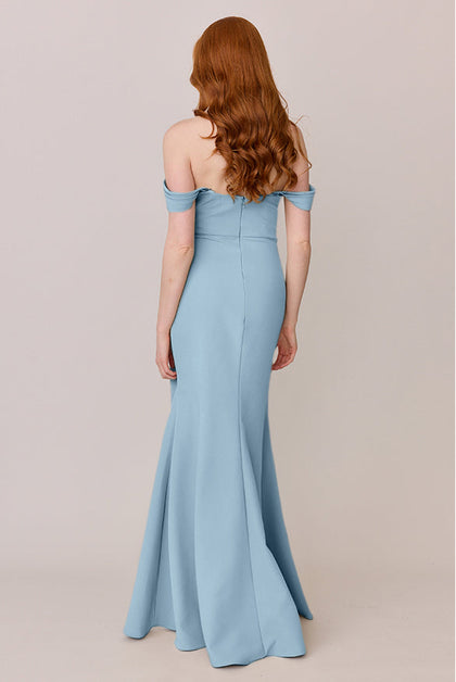 Ariel Convertible Crepe Dress | Made To Order | French Blue