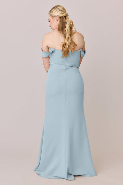 Ariel Convertible Crepe Dress | Made To Order | Light Blue