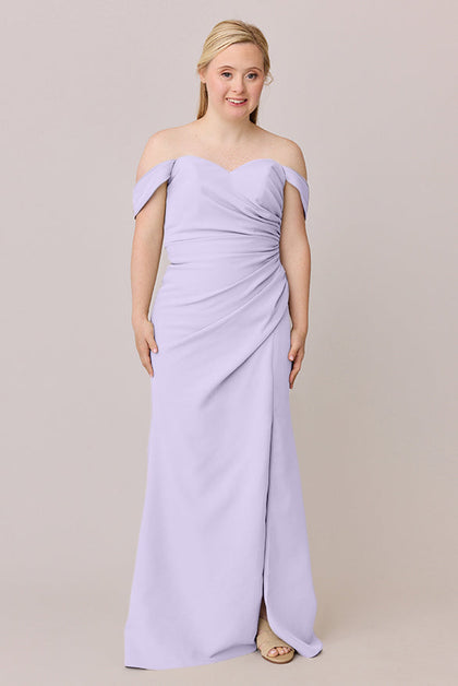 Ariel Convertible Crepe Dress | Made To Order | Light Lavender