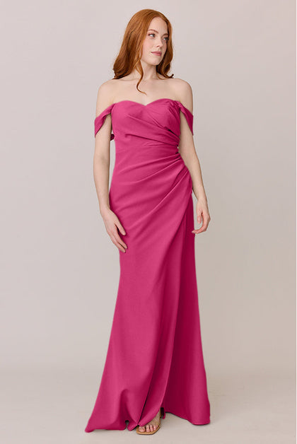 Ariel Convertible Crepe Dress | Made To Order | Malibu Pink