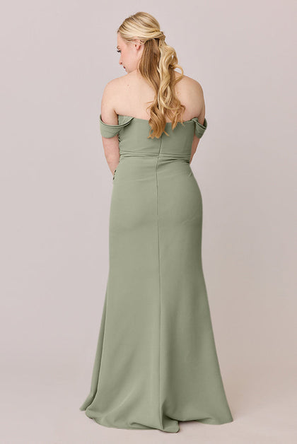 Ariel Convertible Crepe Dress | Made To Order | Moss
