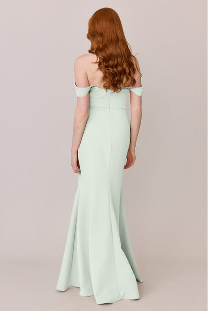 Ariel Convertible Crepe Dress | Made To Order | Pistachio