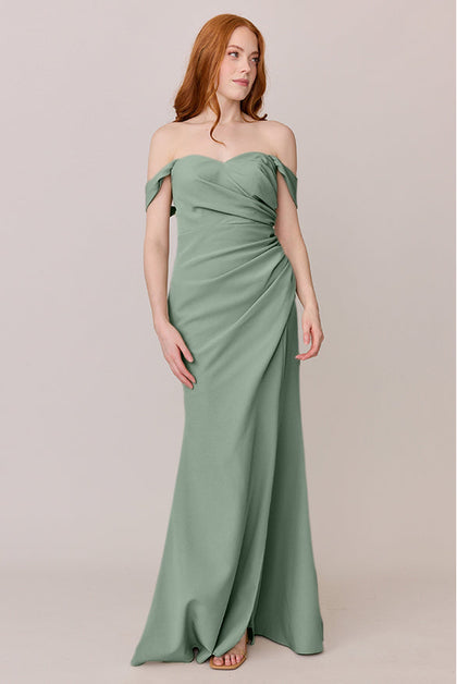 Ariel Convertible Crepe Dress | Made To Order | Sage