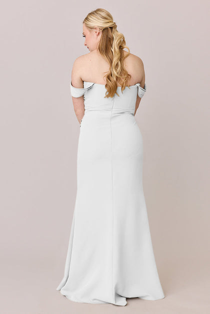 Ariel Convertible Crepe Dress | Made To Order | White Pearl