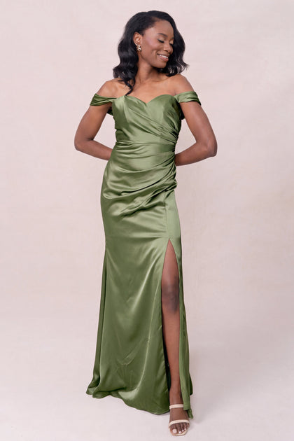 Ariel Convertible Satin Dress | Made To Order | Fern