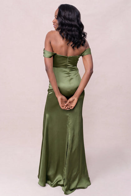 Ariel Convertible Satin Dress | Made To Order | Fern
