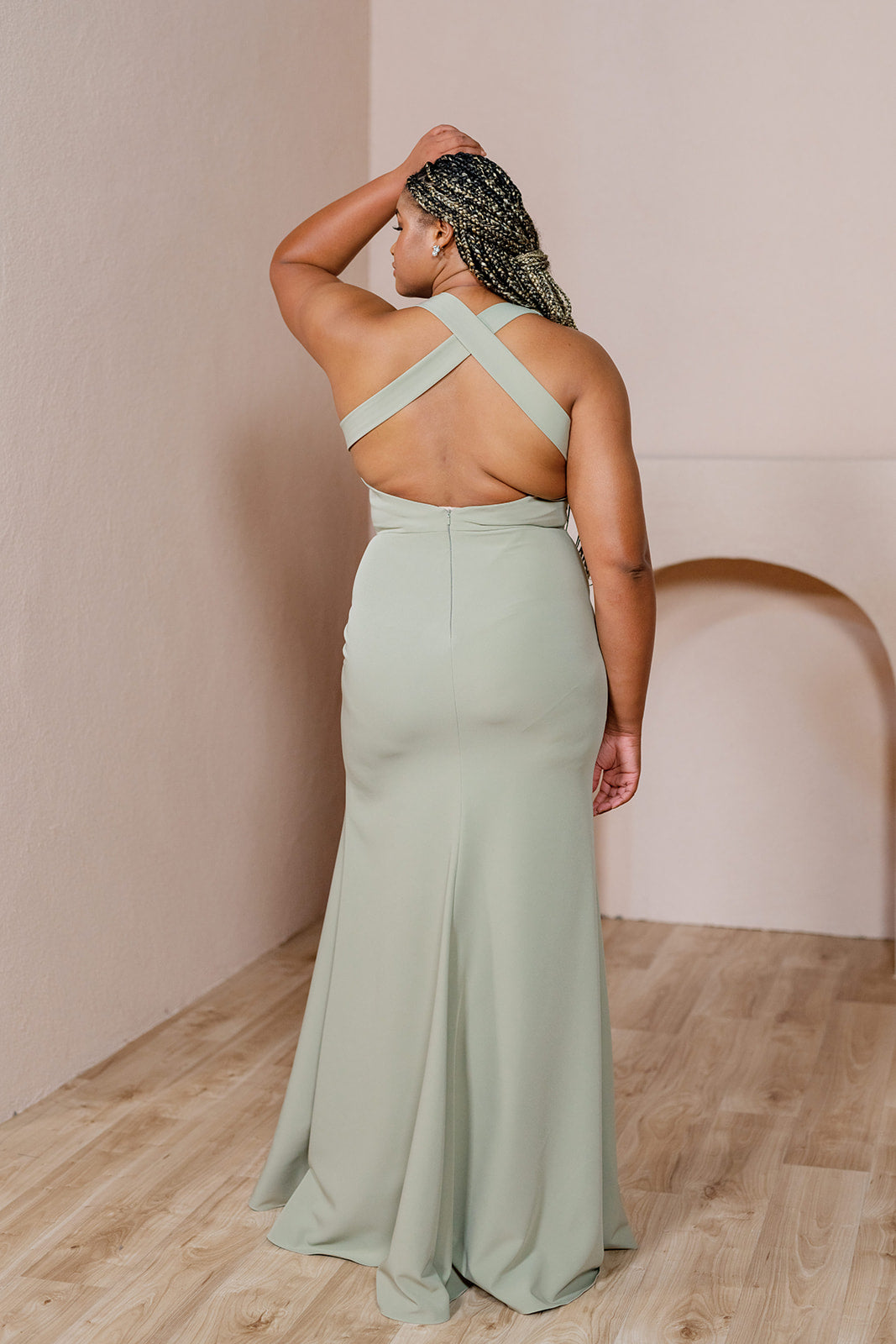 Sample Cabernet Asher Crepe Dress | Ready To Ship 2 Sample Cabernet Asher Crepe Dress | Ready To Ship 2