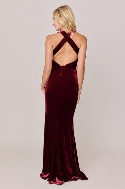 Asher Velvet Dress | Made To Order | Burgundy