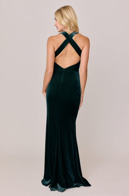 Asher Velvet Dress | Made To Order | Classic Emerald