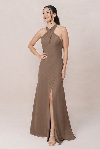 Athena Chiffon Dress | Made To Order | Truffle