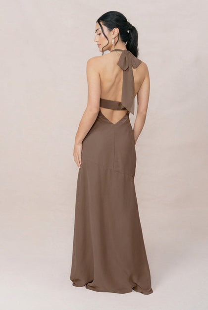 Athena Chiffon Dress | Made To Order | Truffle