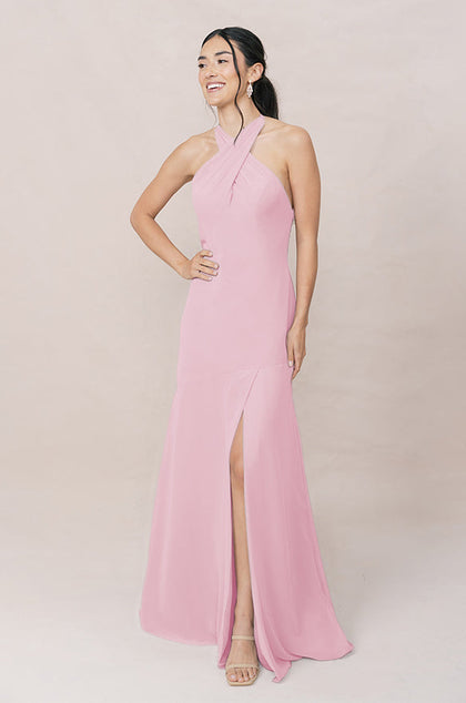 Athena Chiffon Dress | Made To Order | Perfect Pink