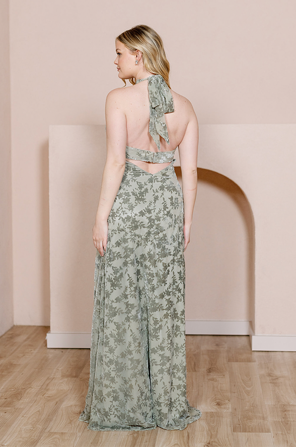 Tilley Floral Burnout Velvet Dress | Home Try On