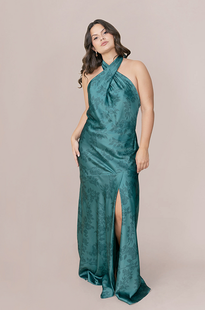 Model: Barbara; Size: 14; Color: Emerald Bouquet
