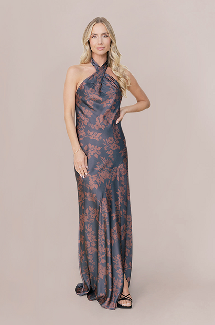 Model: Britt; Size: 4; Color: Mahogany Bouquet