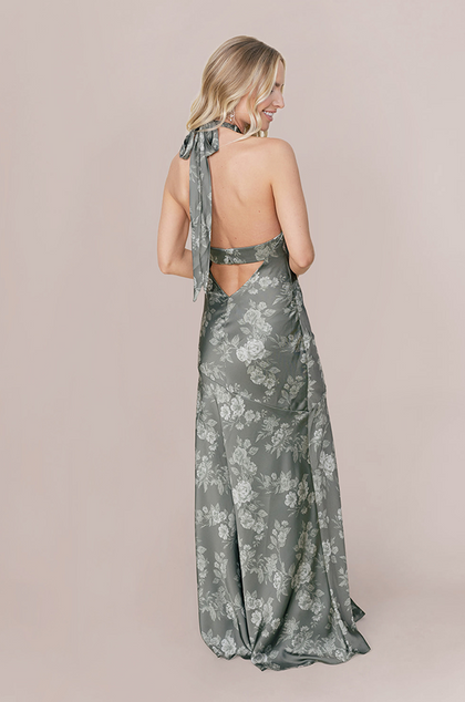 Model: Britt; Size: 4; Color: Olive Bouquet