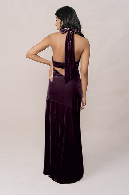 Athena Velvet Dress | Made To Order | Purple
