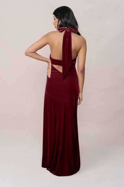 Athena Velvet Dress | Made To Order | Romantic Rose