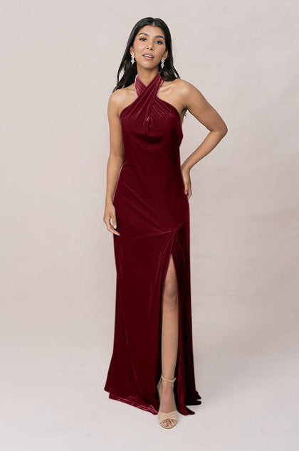 Athena Velvet Dress | Made To Order | Romantic Rose