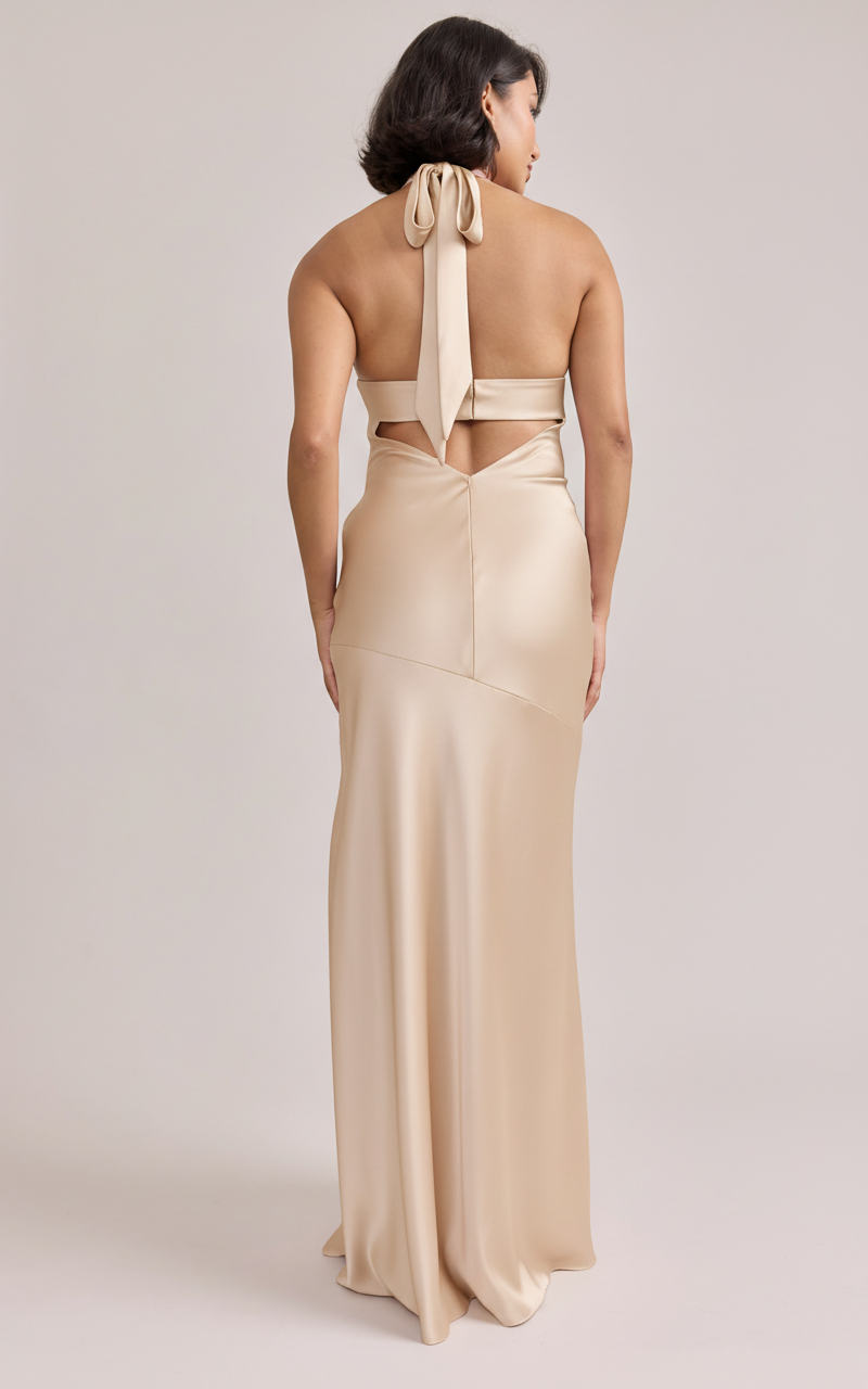 Athena Satin Dress | Made To Order Rust Athena Satin Dress | Made To Order Rust