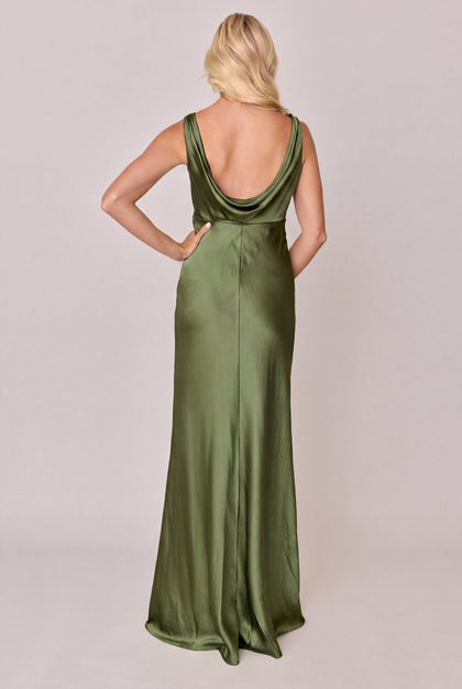 Audrey Satin Dress | Made To Order | Fern