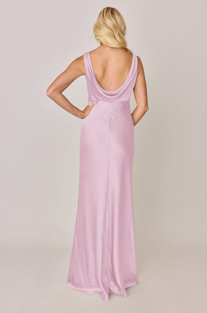 Audrey Satin Dress | Made To Order | Baby Pink